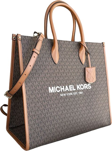 michael kors large brown tote bag|michael kors mirella large.